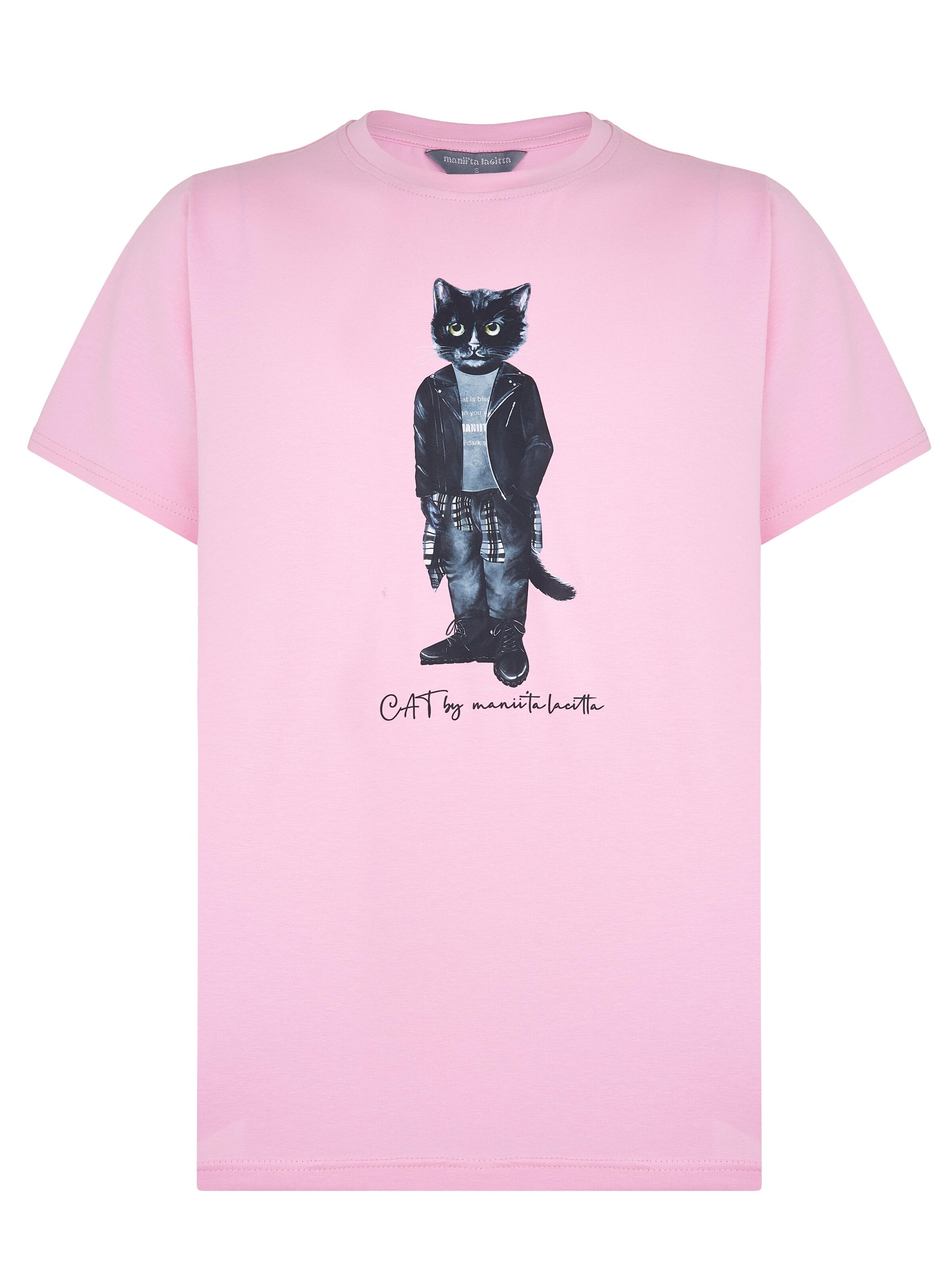 Cat e Lolette Bluser & t-shirts 'Rocker Cat' i pink: forside