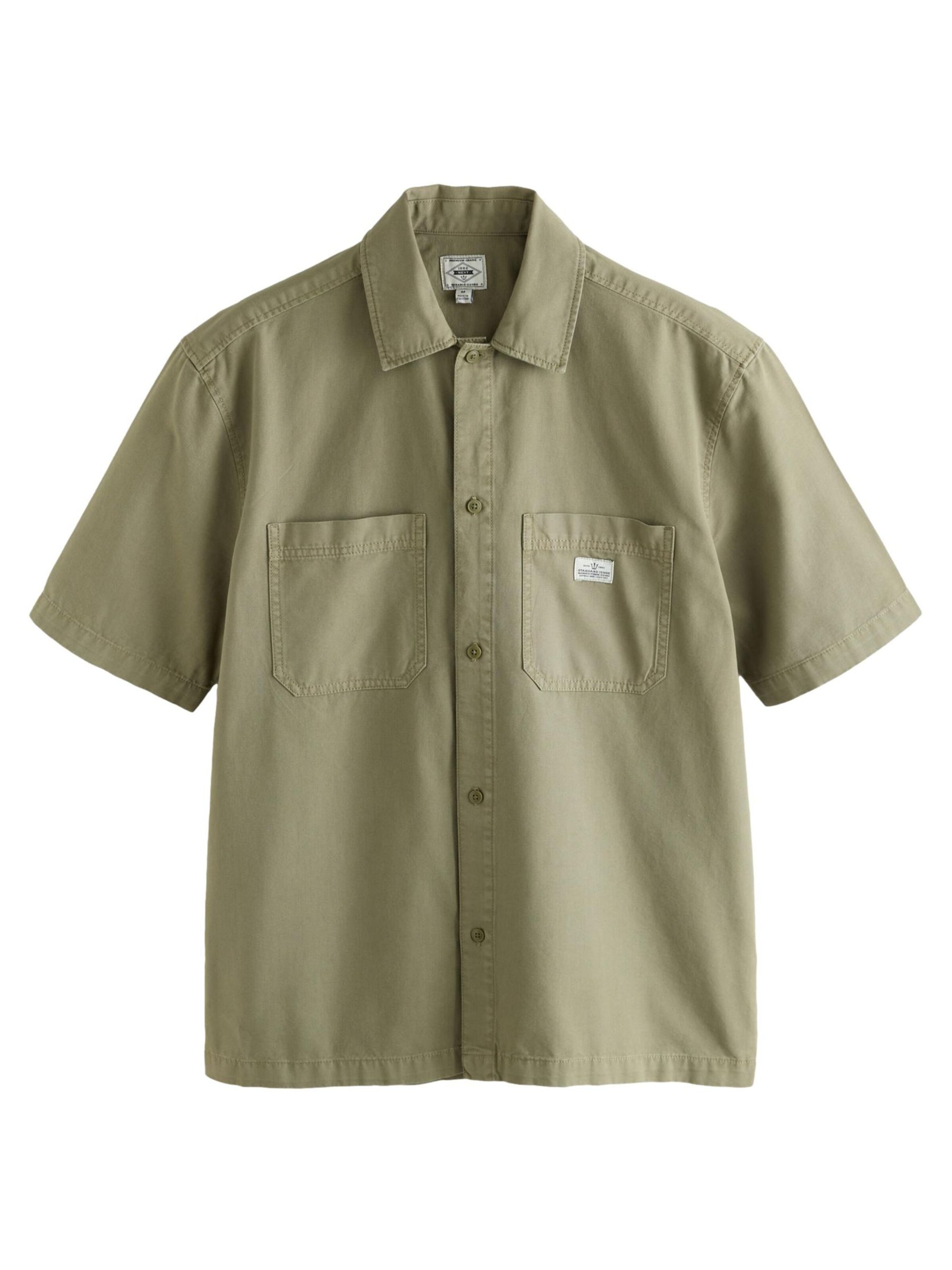 Next Regular Fit Hemd in Grün: Vorderseite