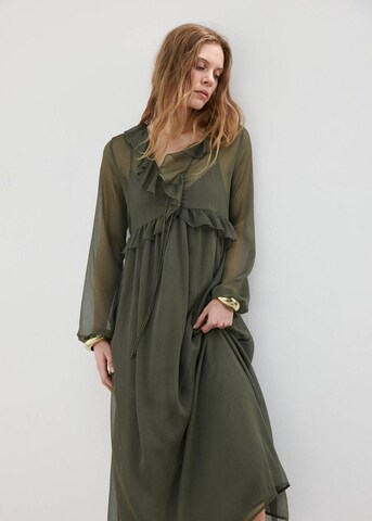 MANGO Kleid in Grün