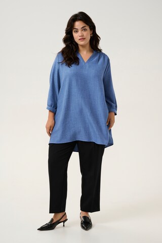 Tunica 'Ellie' di KAFFE CURVE in blu