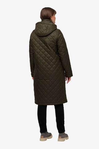 Ulla Popken Between-Seasons Coat in Green