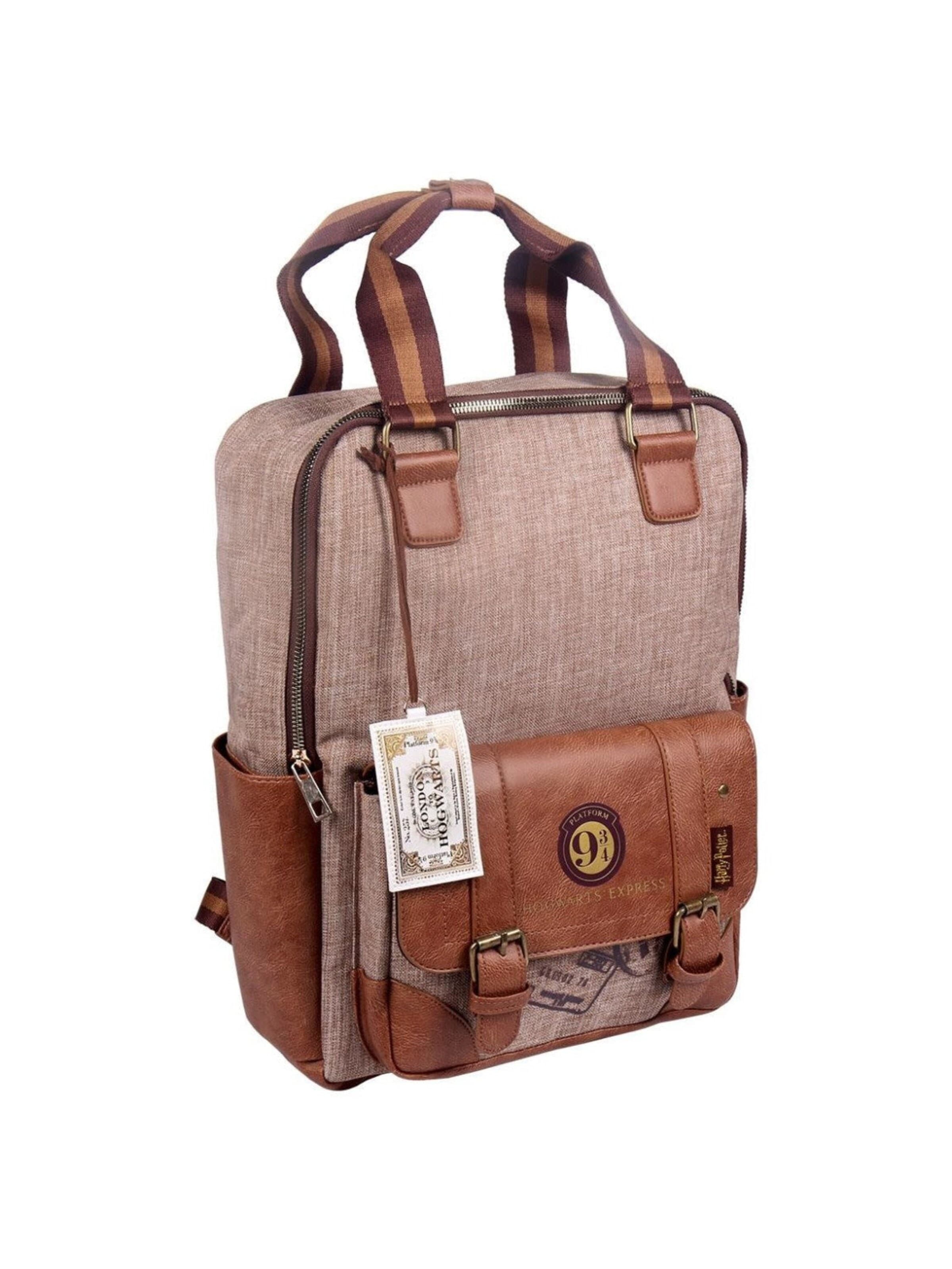 Harry Potter Backpack 'Warner Bros Harry Potter Rugzak Hoogte 38cm' in Brown: front