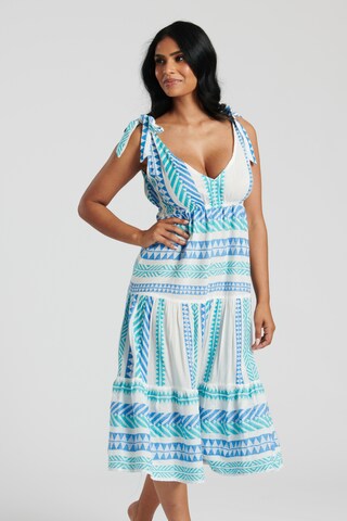 South Beach Jurk in Wit: voorkant