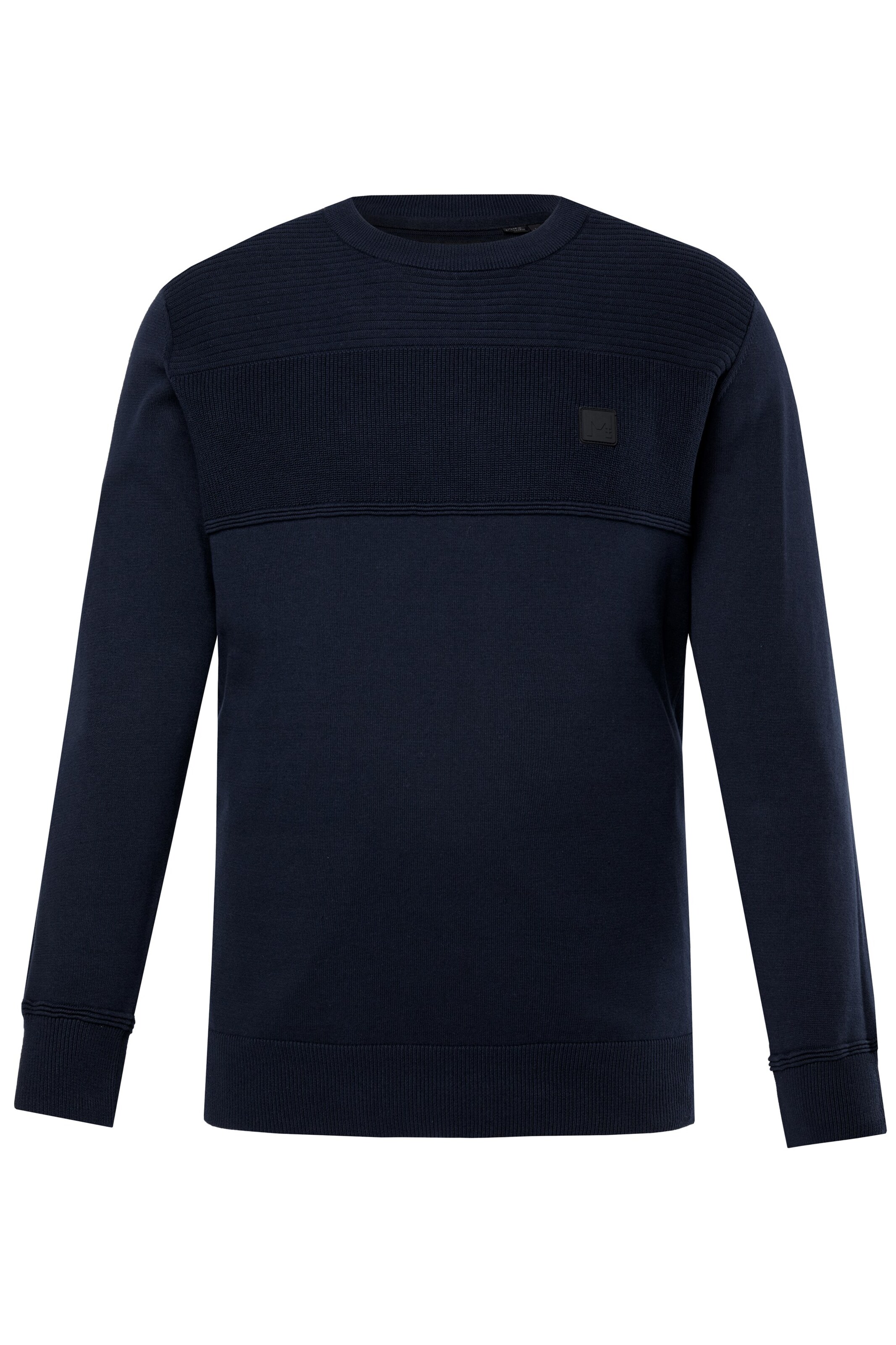 Men Plus Pullover in Blau: Vorderseite