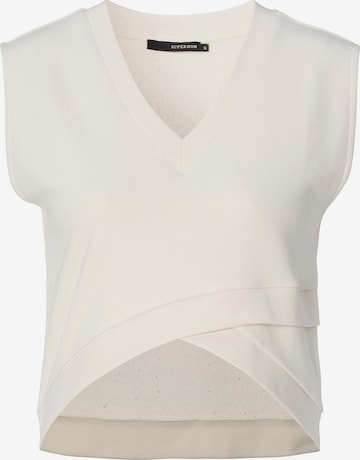 Sweat-shirt Supermom en blanc : devant