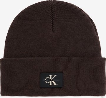 Bonnet Calvin Klein Jeans en marron : devant