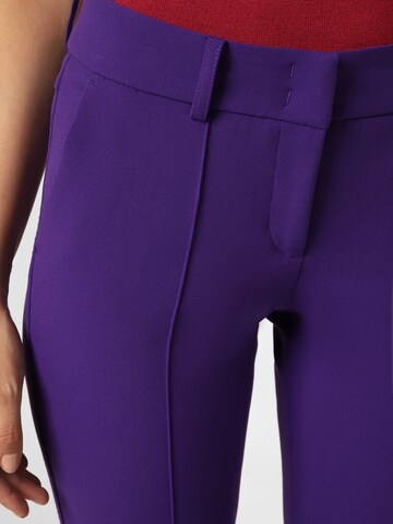 Cambio Regular Pleat-Front Pants ' Farah ' in Purple