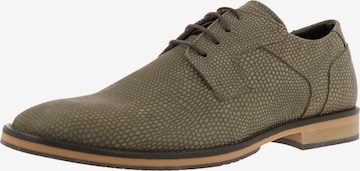 BULLBOXER Lace-Up Shoes in Green: front