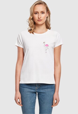 T-shirt 'Flamingo' Merchcode en blanc : devant