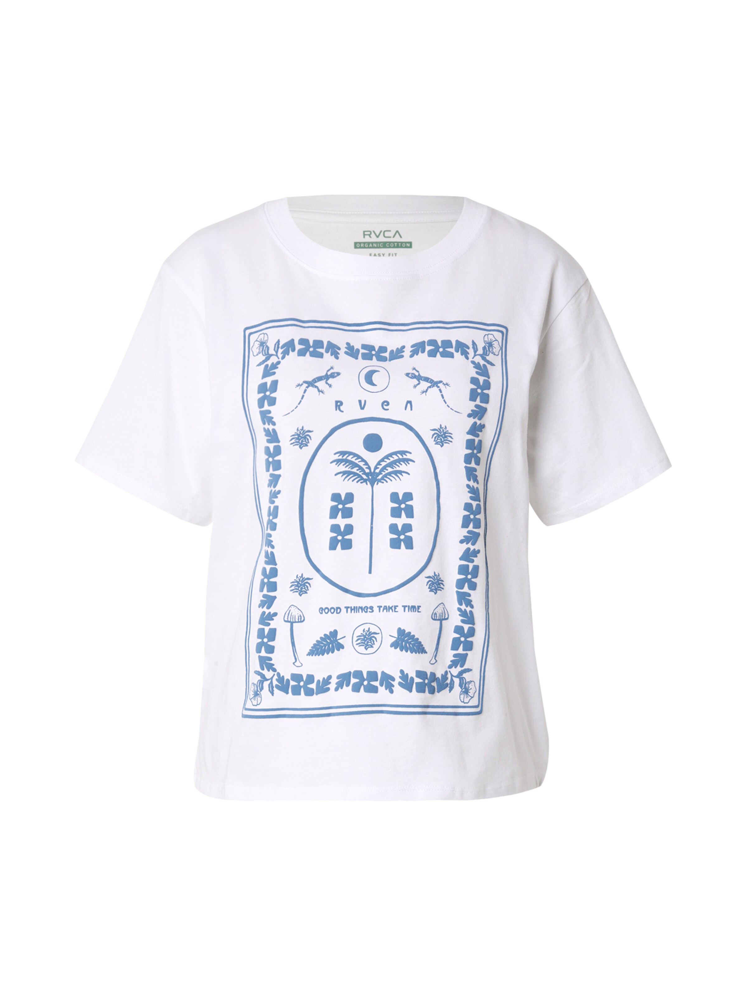 RVCA Тениска 'GOOD THINGS ON' в бяло: отпред