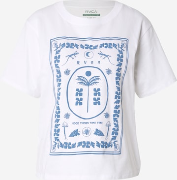 Maglietta 'GOOD THINGS ON' di RVCA in bianco: frontale