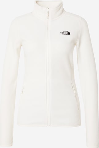 THE NORTH FACE Funktionsfleecejacka '100 Glacier' i vit: framsida