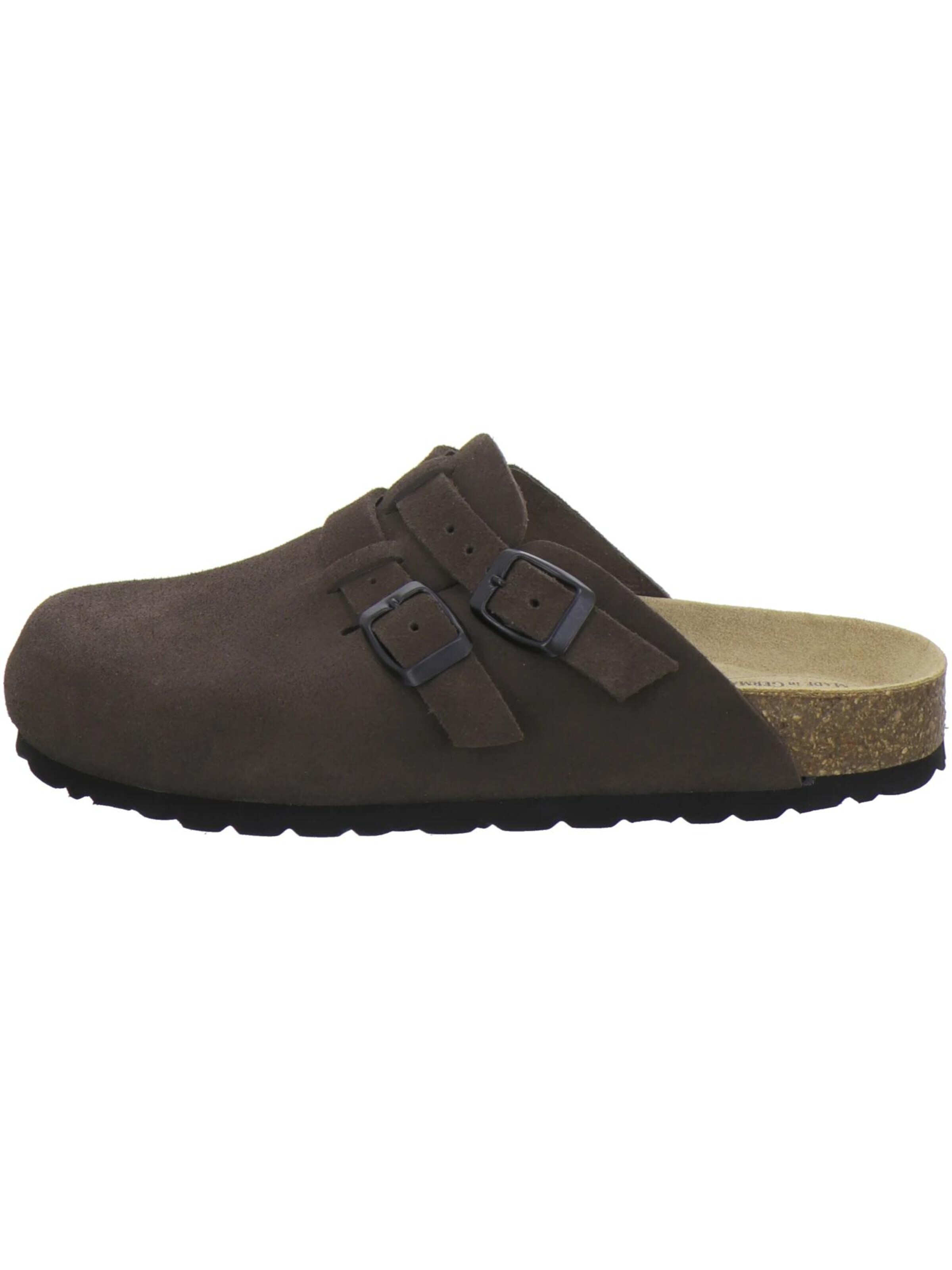 Sabots 'Clogs Damen espresso Veloursleder' AFS-Schuhe en marron