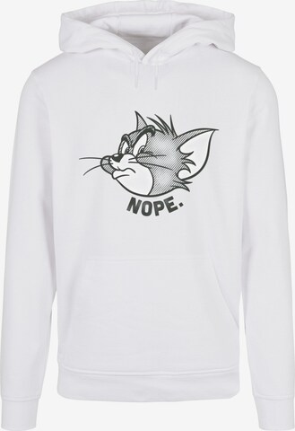 Sweat-shirt 'Tom and Jerry - Nope' ABSOLUTE CULT en blanc : devant
