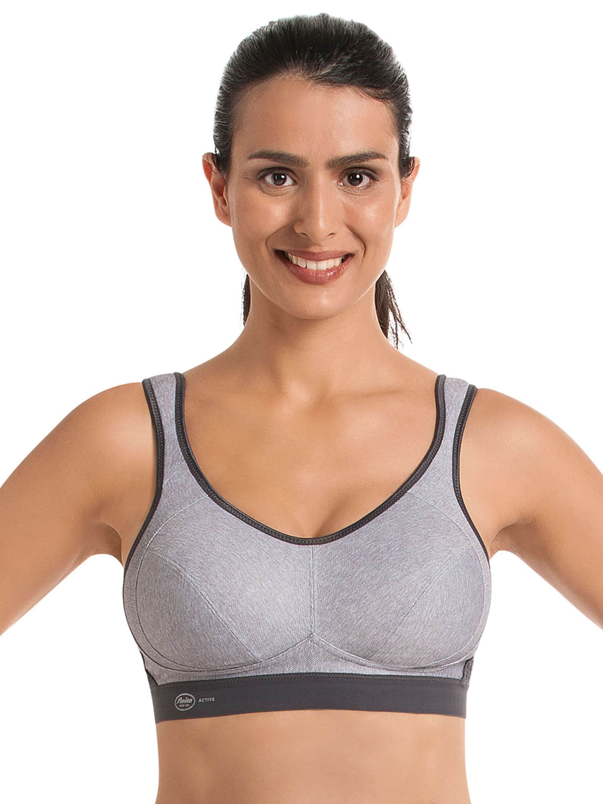 ANITA Bustier BH 'extreme control'‌ in Grau: Vorderseite