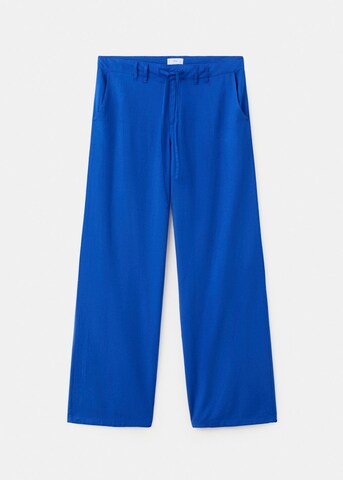 MANGO TEEN Wide leg Pants 'Lisp' in Blue