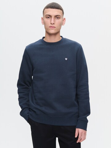 Felpa 'WWTye' di WOOD WOOD in grigio: frontale