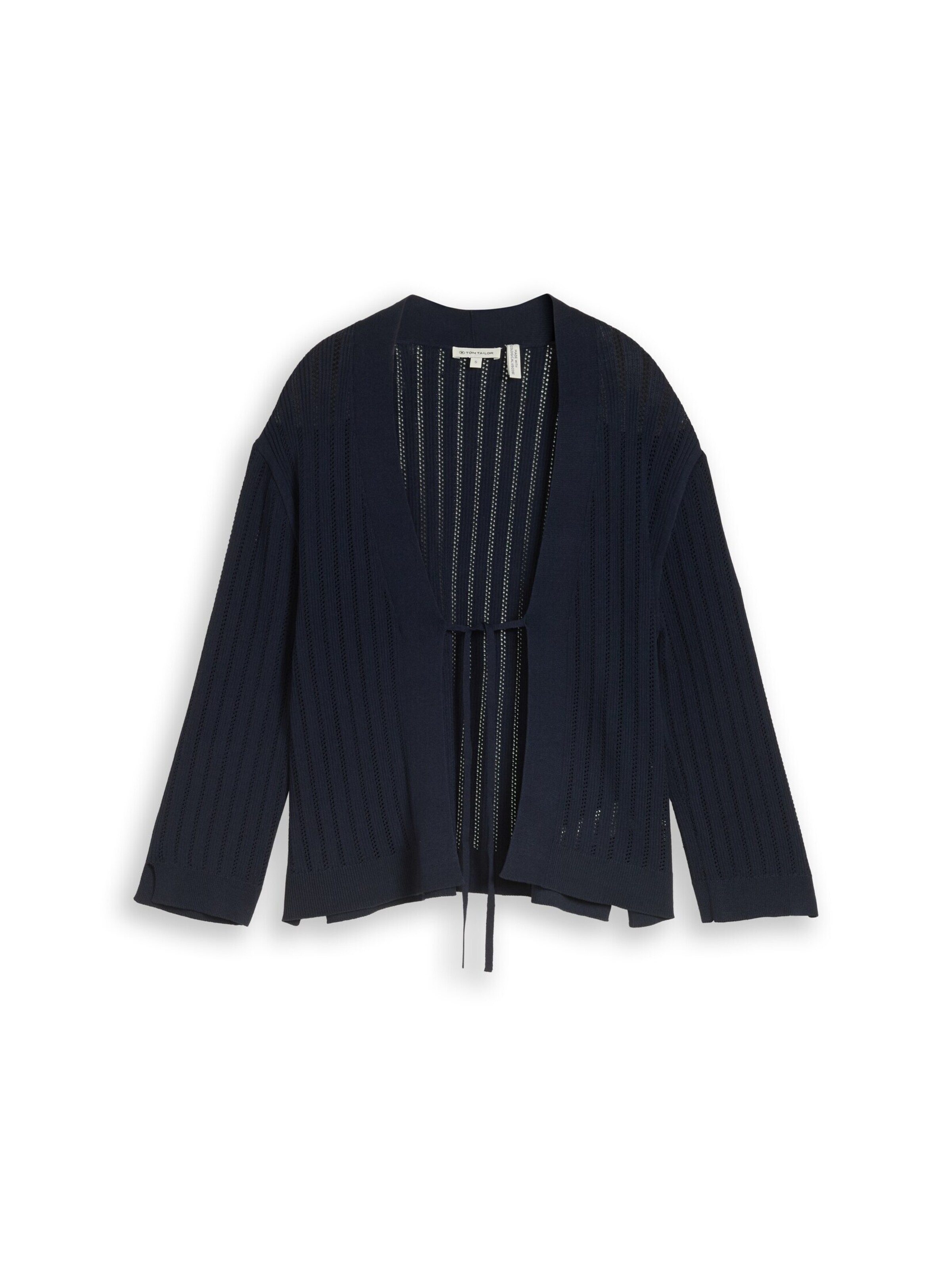 TOM TAILOR Knit cardigan in Blue: front