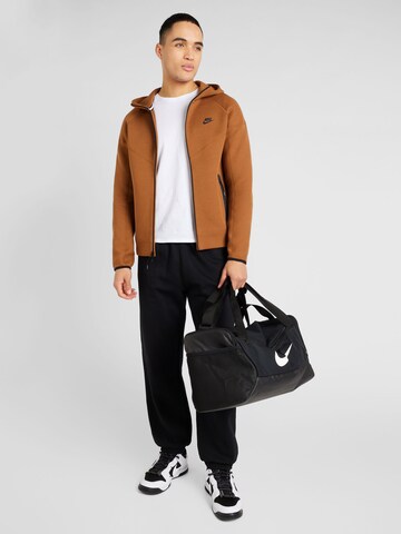 Nike Sportswear Sweat jacket 'TCH FLC' in Brown