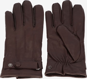 KESSLER Full finger gloves 'Gordon' in Brown: front