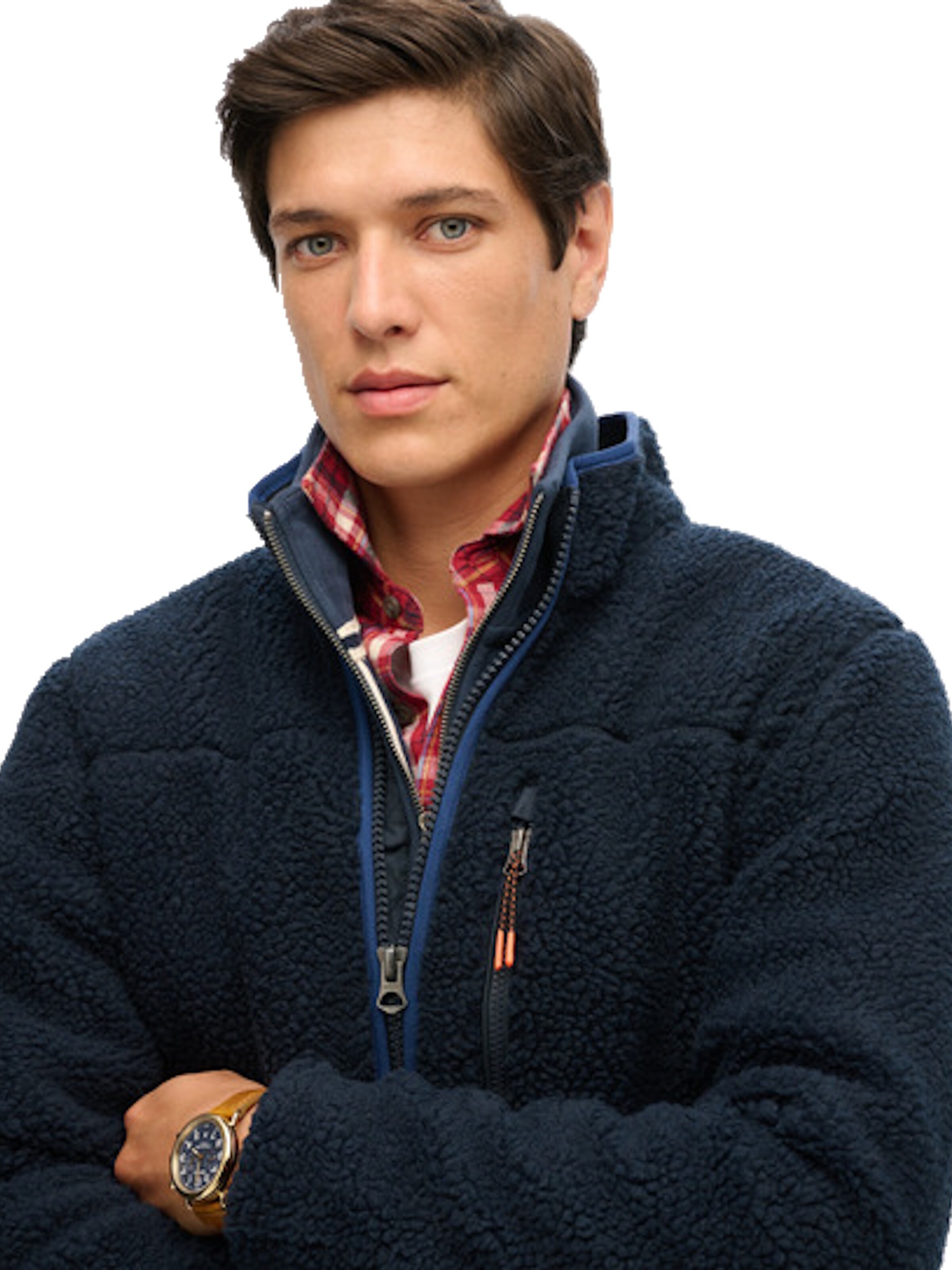 Veste en polaire Superdry en bleu