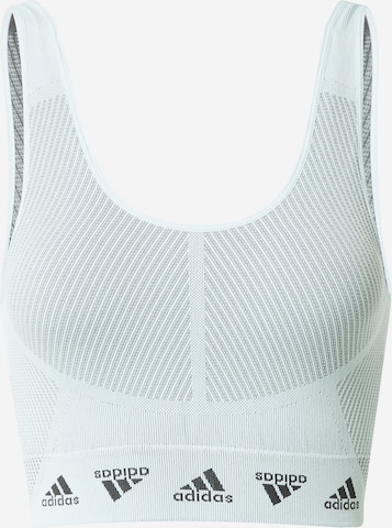 ADIDAS SPORTSWEAR - Soutien Bustier Soutien de desporto 'Aero Light-Support' em azul: frente