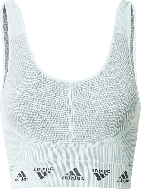 ADIDAS SPORTSWEAR Bustier Sport-BH in Azur ADIDAS SPORTSWEAR Bustier Sport-BH in Azur