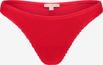 Pantaloncini per bikini di Moda Minx in rosso: frontale