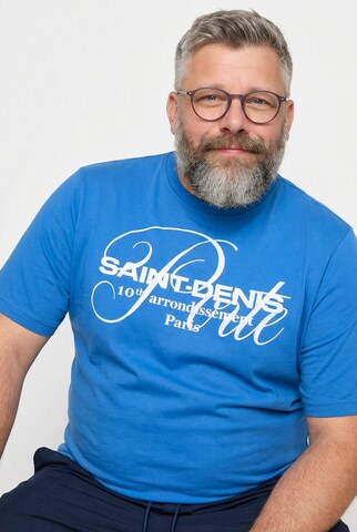 Men Plus T-Shirt in Blau