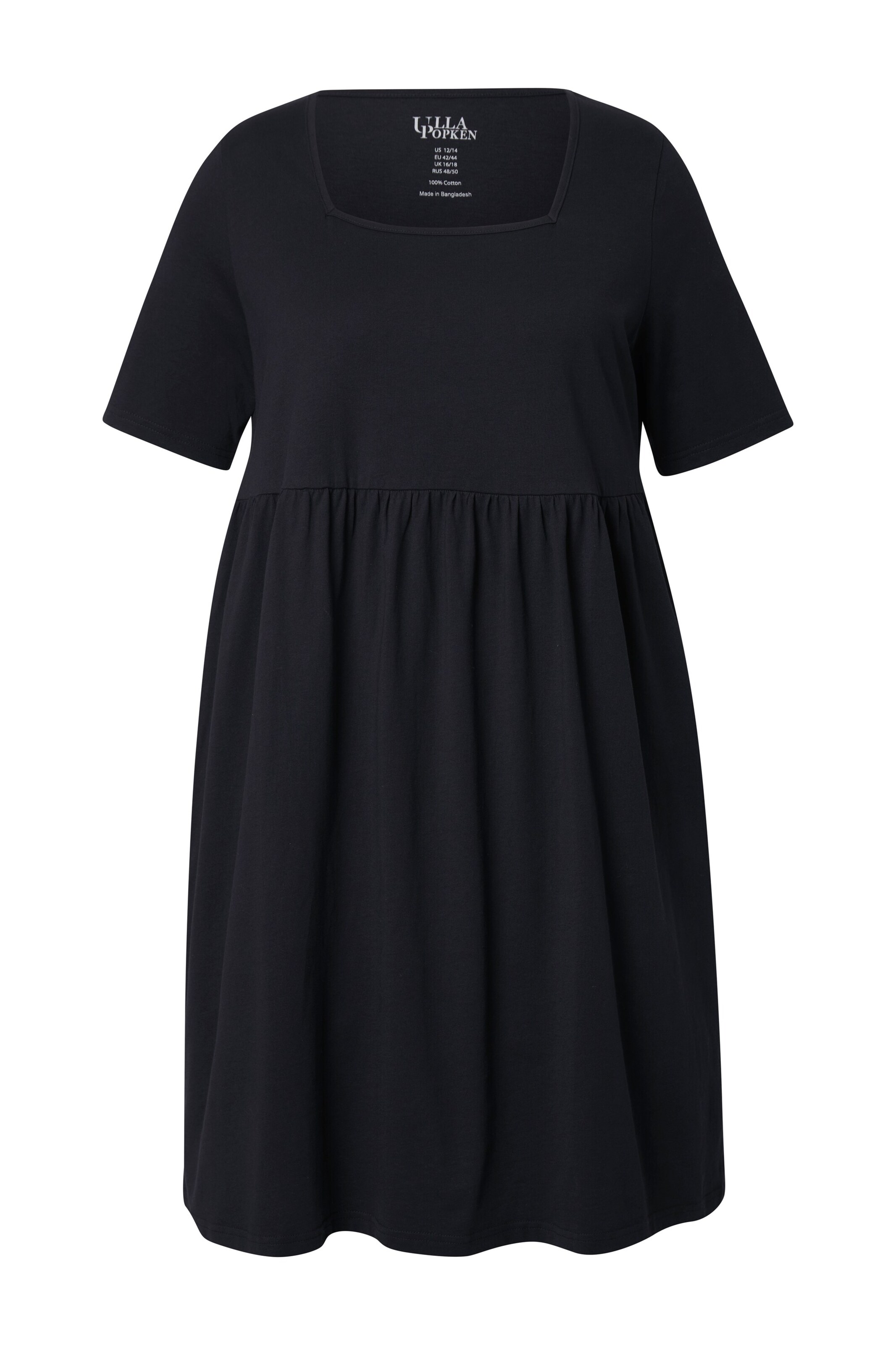 Ulla Popken Kleid in Schwarz: Vorderseite