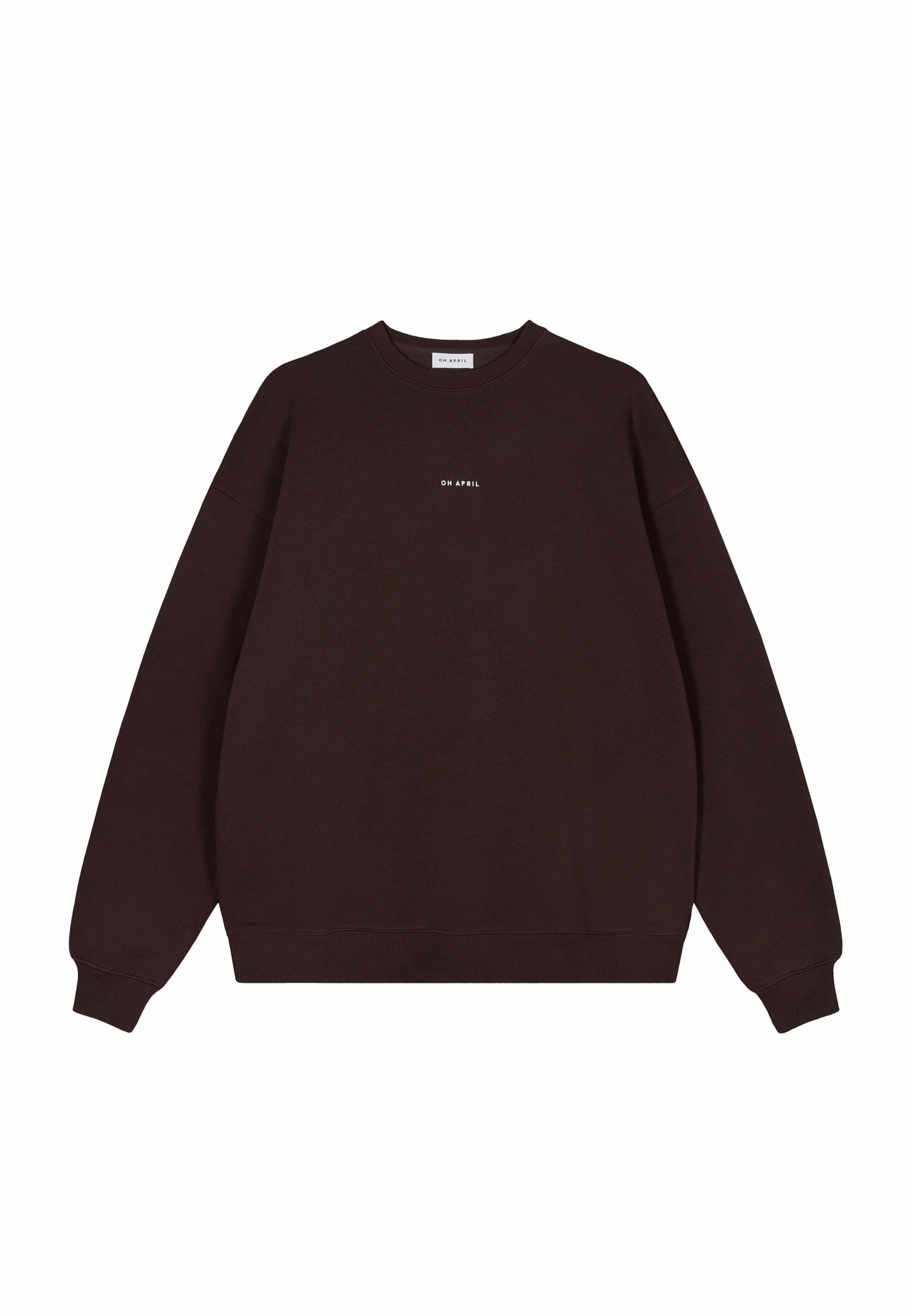 Sweat-shirt OH APRIL en marron : devant