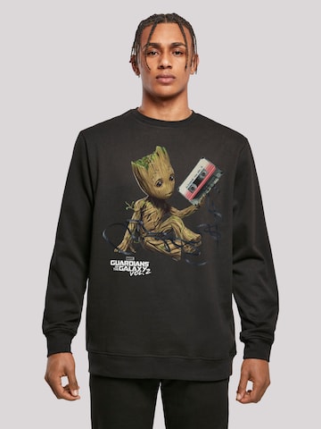 Sweat-shirt 'Marvel Guardians Of The Galaxy Vol2 Groot Tape' F4NT4STIC en noir : devant