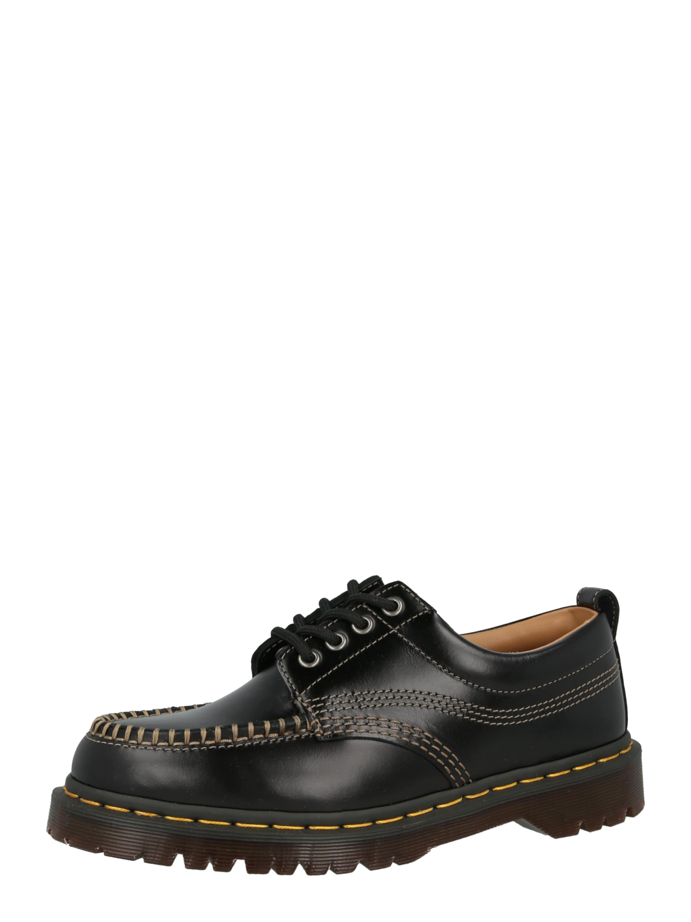 Dr. Martens - Botas com atacadores 'Lowell' em preto: frente