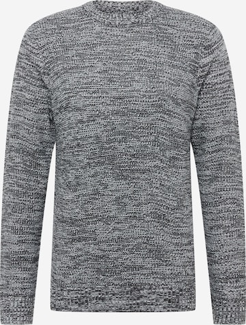 JACK & JONES Sweter 'ELROY' w kolorze czarny: przód