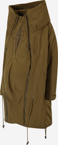 MAMALICIOUS Between-seasons parka 'Tikka' in Green: front