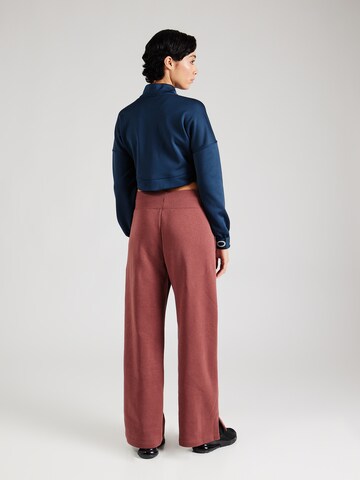 Wide Leg Pantalon 'PHNX FLC' Nike Sportswear en rouge