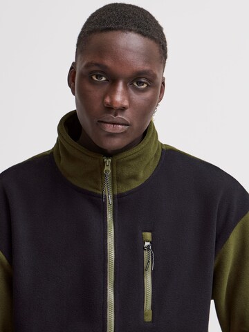 BLEND - Casaco de velo ' BHBROOKS Sweatshirt zipp thru ' em verde