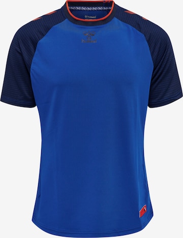 T-Shirt fonctionnel 'Pro Grid' Hummel en bleu : devant