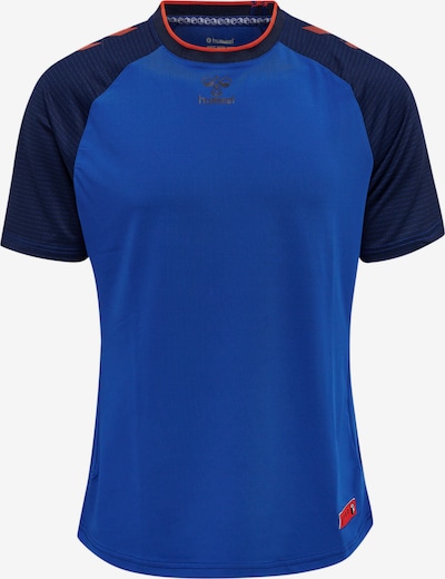 Hummel Functioneel shirt 'Pro Grid' in de kleur Blauw / Kobaltblauw / Oranje, Productweergave