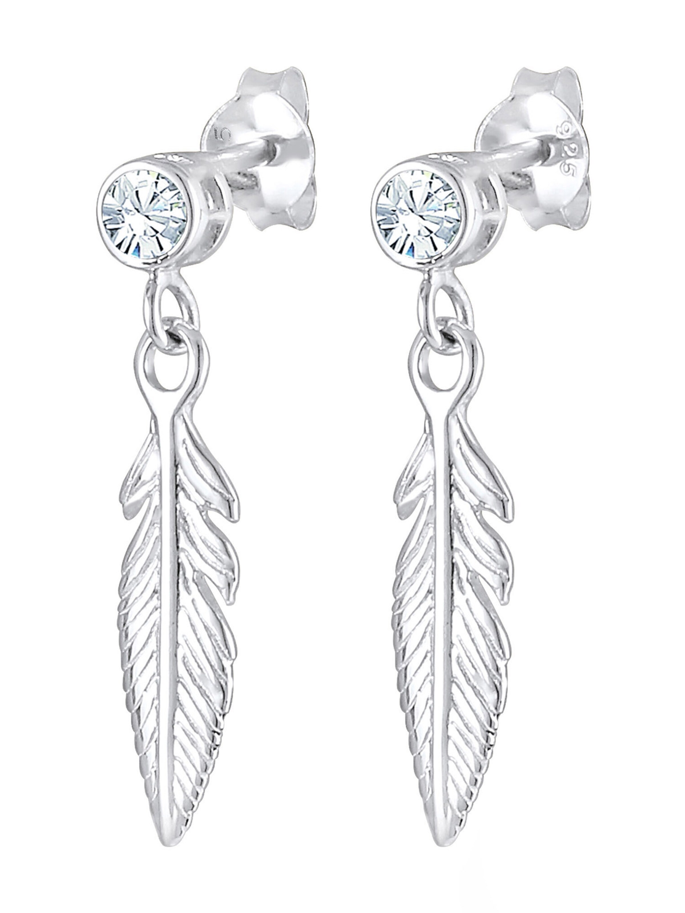 ELLI Uhani 'Boho' | srebrna barva