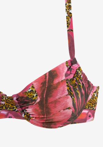 LASCANA T-shirt Bikini 'Elena' i pink