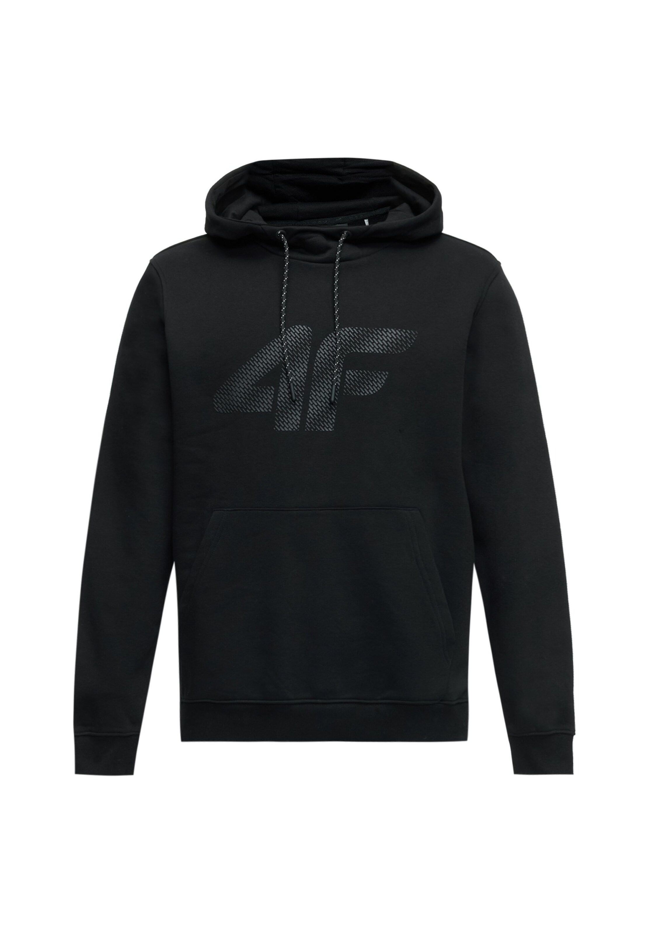 4F Sportsweatshirt in Schwarz: Vorderseite