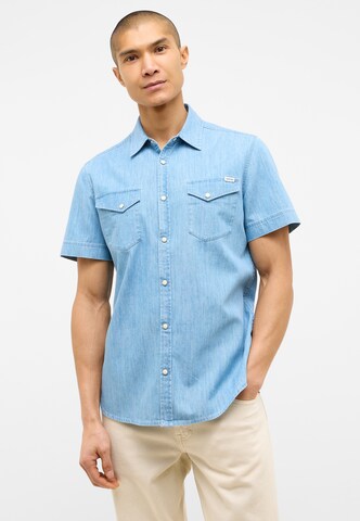 MUSTANG Regular Fit Hemd 'Eloy' in Blau