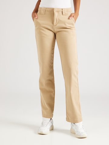 PULZ Jeans Regular Trousers 'Rosita' in Beige: front