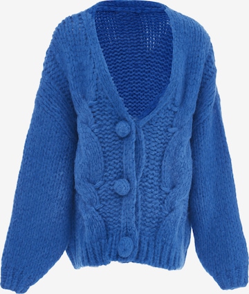 ebeeza Плетена жилетка в синьо: отпред