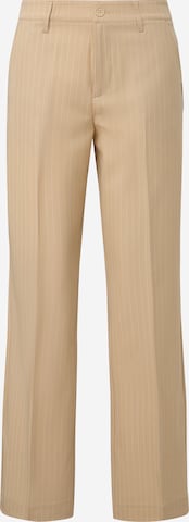 QS Wide Leg Suorat housut värissä beige: edessä