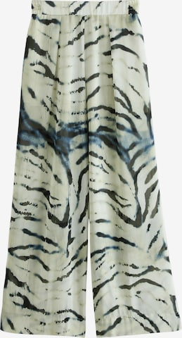 Next Wide leg Pleat-Front Pants in Grey: front