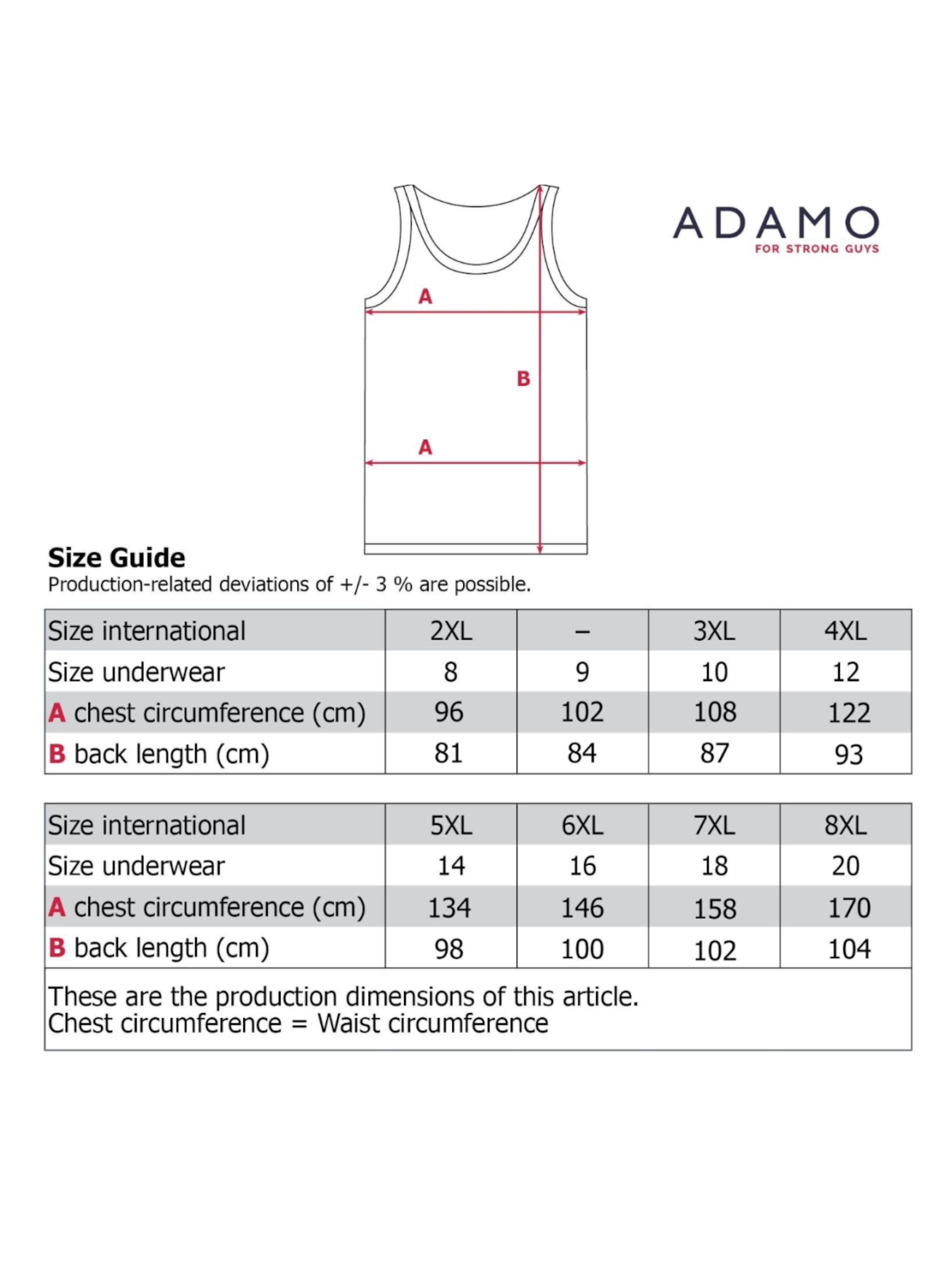 Adamo Undershirt 'Unterhemd Schwarz' in Black