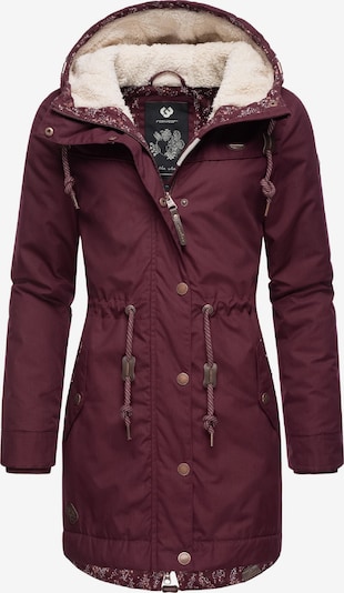 Žieminė parka 'Canny' iš Ragwear, spalva – raudona / vyno raudona spalva, Prekių apžvalga