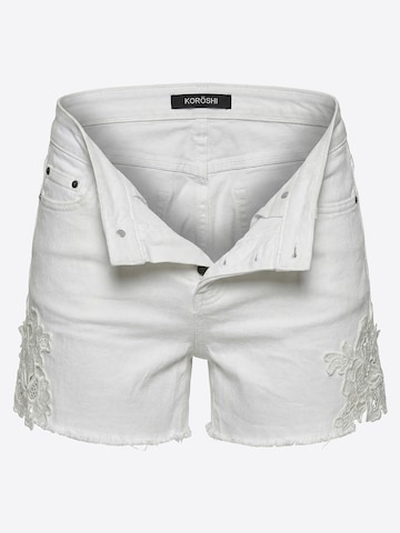 KOROSHI - Regular Calças de ganga em branco